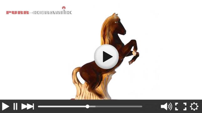 Dachschmuck Pferd 3D Video